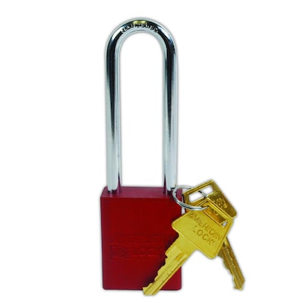 Master Lock Safety Series A1107R American Lock Aluminum Padlock A1107RED